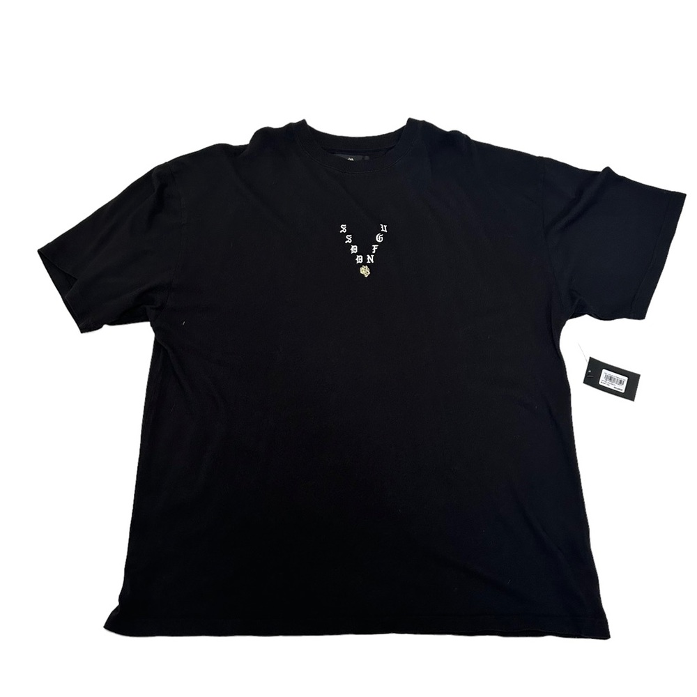 Darc Sport Black Short Sleeve Tee with Small White and Gold Logo